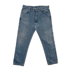 Vintage Rustler Men's Size 38x32 Jeans Blue Denim Medium Wash‎ USA Made workwear
